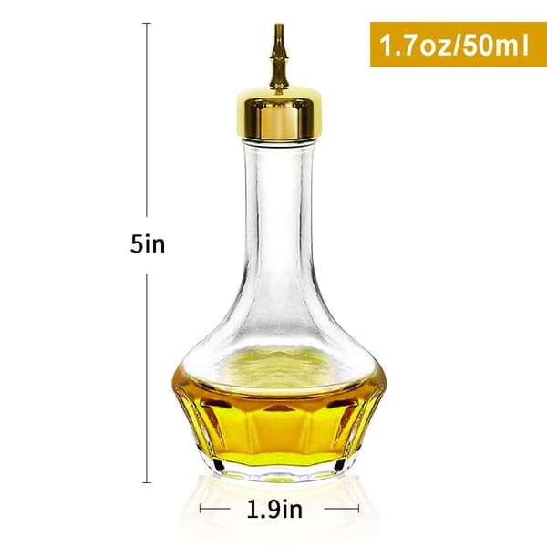 Bittersflaska Set Glasflaska med 1,7 oz Professionellt Barkit för Cocktail Perfekt för Bartender Hemmabar