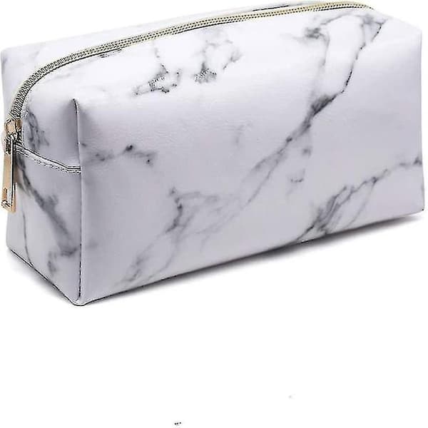 Penneformet makeuptaske, let, bærbar kosmetiktaske til kvinder, makeupbørster