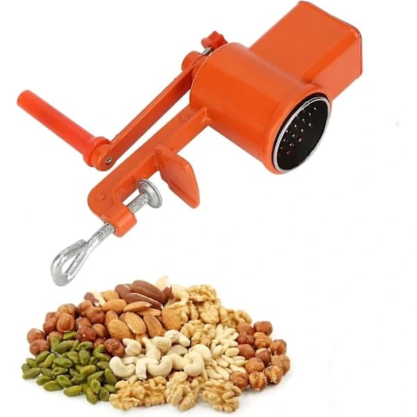 Hand-Cranked Corn Mill - Manual Grain Grinder - Premium Stainless Steel Grain Mill - for Grinding Coffee Beans - Efficient Kitchen Tool [PB]