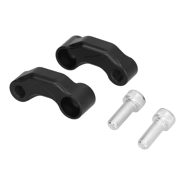 2 PCS Rearview Mirror Extension Bracket Replacement for SUZUKI Vstrom DL1000 2014-2019 (Black)