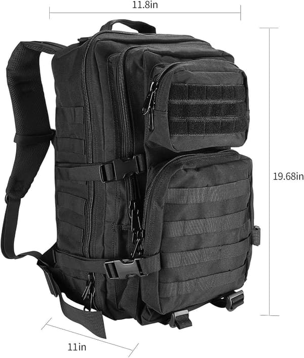 Military Style Ryggsäck, 45L Stor Volym Multifunktion