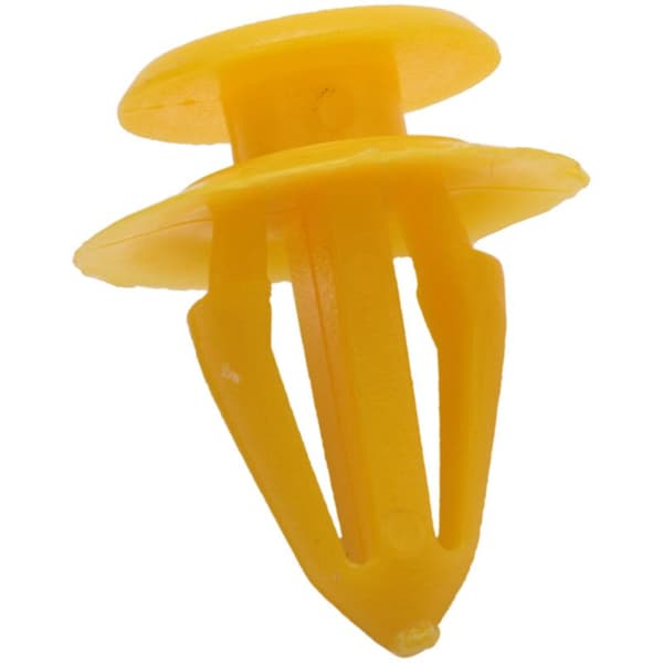 10X Indvendige Trim Plastpanelclips 10mm til Dørkortpaneler Gul