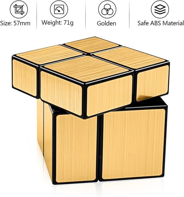 Speilkubesett, 2x2 3x3 Speilblokk 2x2x2 3x3x3 Hastighetskube B
