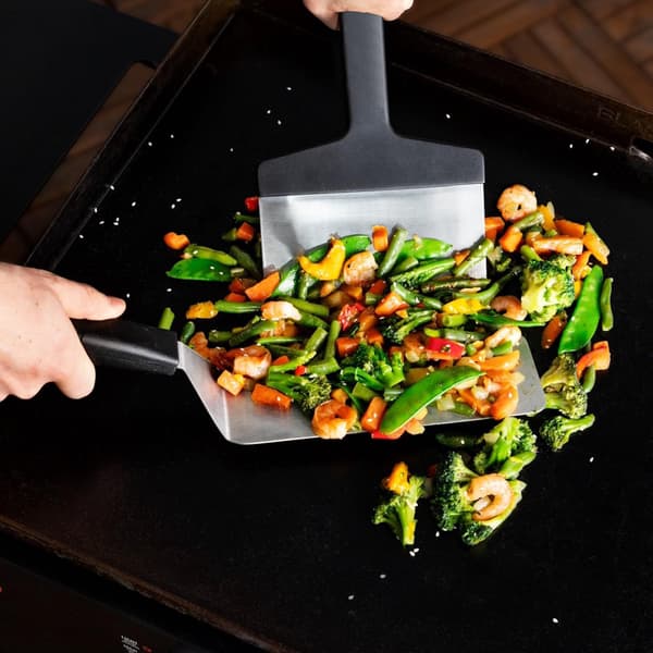 Cleaning Brush Multifunctional Combination Set Pumice Griddle Cleaning Tool, Stainless Steel Spatula with Handle
