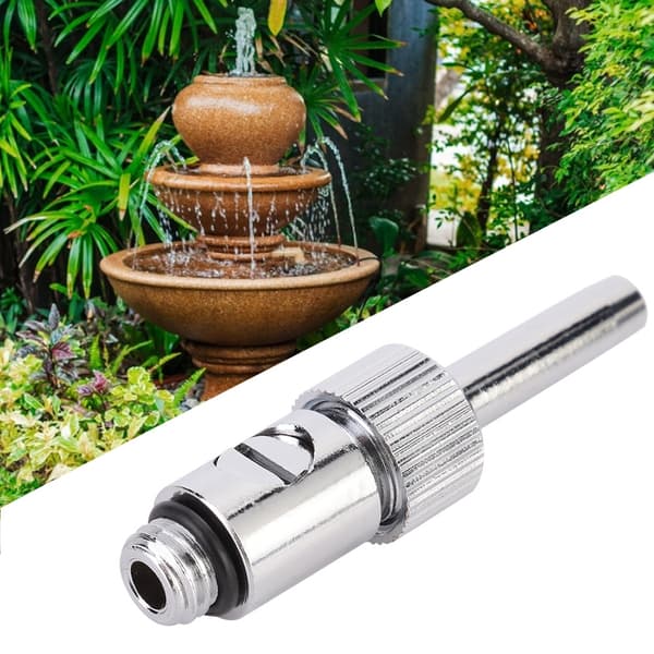 Adjustable Universal Straight Fountain Nozzle with Valve (2 Pcs) for Landscaping