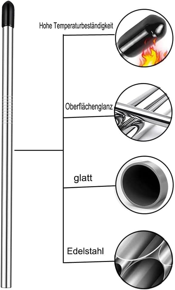 Flaskeholder i rustfrit stål Kompatibel med almindelige opvaskemaskiner (8)