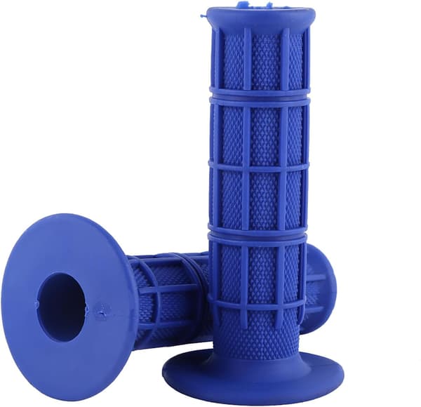 1 Pair 22mm 7/8\" Motorcycle Handlebar Universal Rubber Hand Grips (Blue)