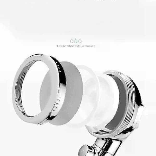 Høytrykks dusjhode hånddusj 3 moduser på/av-knapp vannbesparende med slange