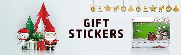 500 st Julklappsetiketter Julklappsdekaler