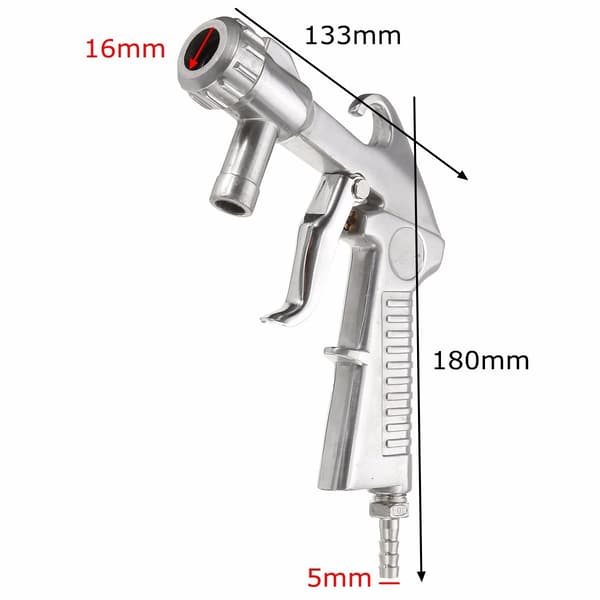 Sandblaster Kit Abrasive Sandblasting Gun Spray Gun Rust Removal with Air Quick Connector for Sandblasting Cabinet