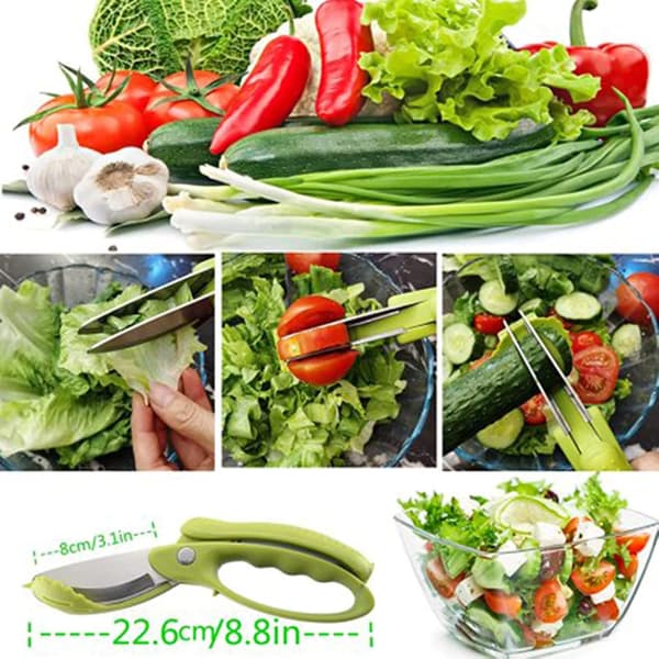 9-tommers salatsaks i rustfrit stål
