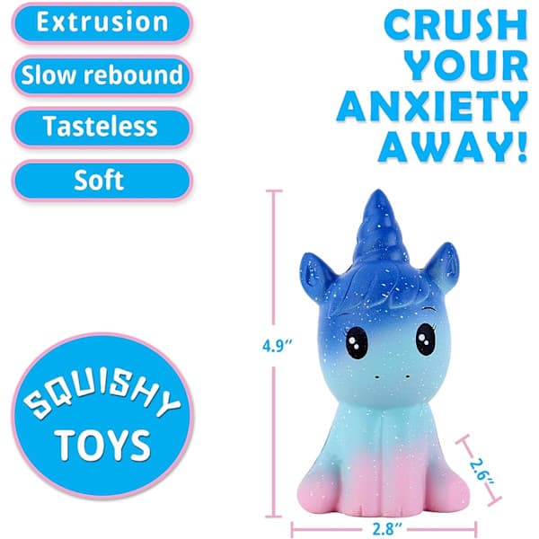 Squishies Paket 2 st Squishy Enhörningsleksaker Långsamt Stigande Doftande Squ