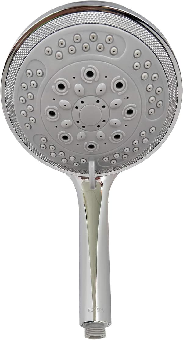 Large Shower Head Universal Bath Shower Handheld Handset Chrome 8 Mode Function