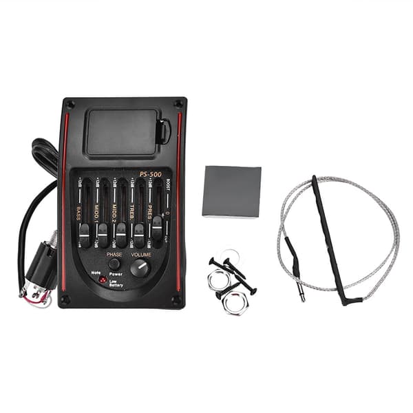 EQ PS 500 5-bånds Equalizer Digital Tuner Pickup Akustisk Gitar