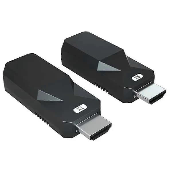 Wireless HDMI Transmitter and Receiver 50M 1080P 60Hz 3D Plug and Play for TV PC Projector Black