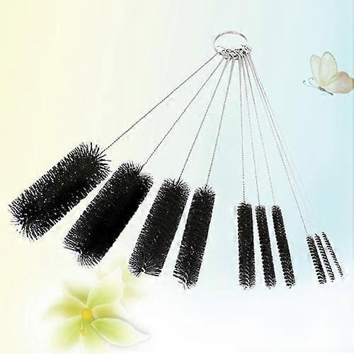 10 Pieces Multifunctional Nylon Stainless Steel Durable Brushes Set Useful Tool