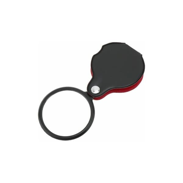 Mini Pocket Magnifier 8X Optical Glass with Cortical Protective Case for Office Reading Hobby