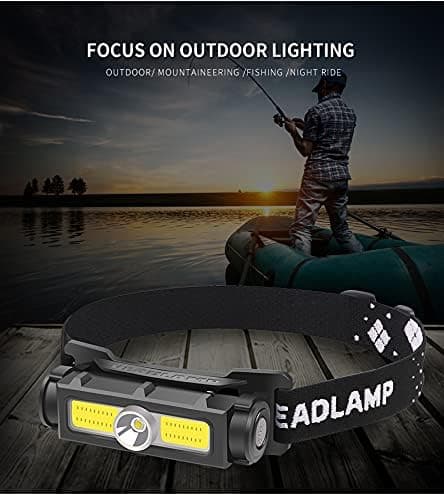 Kraftig 1000 lumen hodelykt, oppladbar LED-hodelykt