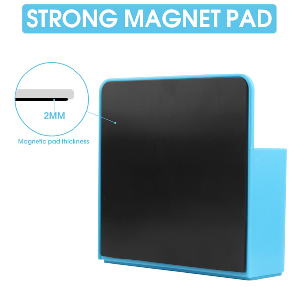 Magneettinen tussipidikejärjestäjä vahvalla anisotrooppisella magneettilevyllä valkotaululle, jääkaapille, kaapille, toimistoon, kotiin, kouluun (sininen)