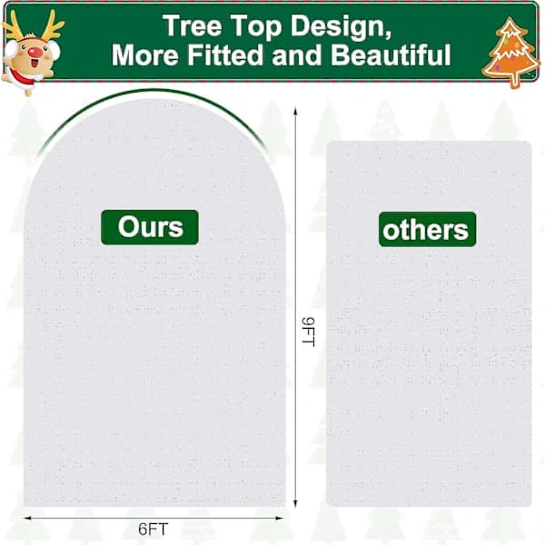 Upright Non-Woven Christmas Tree Storage Bag with Zipper and Drawstring for Christmas Tree Storage 9 x 4 FT 9FT x 6FT 9FT x 6FT