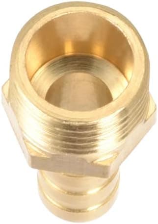 5-delt messingkobling for slange, 8 mm mothake x G1/4 utvendig slangeadapter, messingkobling med mothake