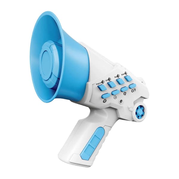 Multifunksjonell Stemmeforvrenger Megafon Opptaksfunksjon Reisevennlig Design Spøkesamlinger Blå Blå Blue