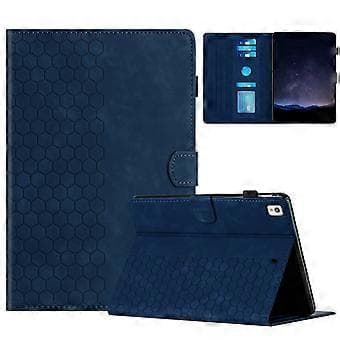 Embossed Leather Case for iPad 10.2 2021 / 2020 / 10.5 2019 (Blue)