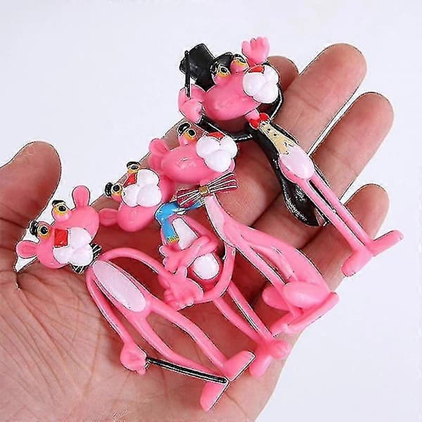Rosa Pantern Söt Figur Leksak Anime PVC Actionfigur Leksaker Samling För Modell