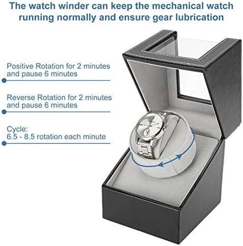 Automatic Watch Winder, Dustproof Box, Single Automatic Mechanical Watch Winder
