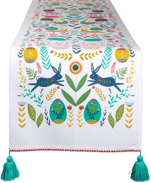 Kökskydd, Bomull, Påskfolk, Bordslöpare, 13x72