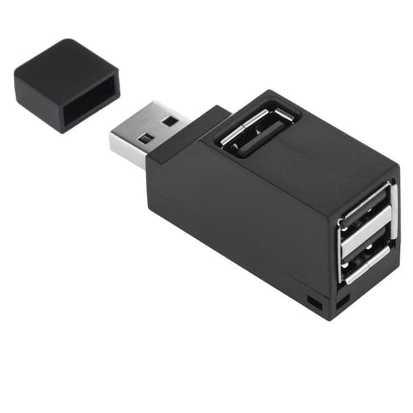 2-pack Series 3 Port USB Hub Mini USB3.0 High Hub Distribution Box for PC Laptop U Disk Mobile Card Reader