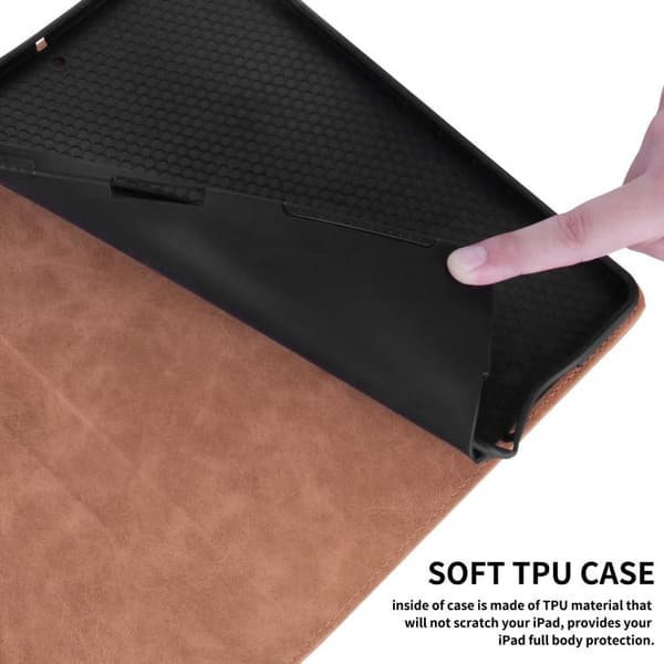 Samsung Galaxy Tab A9+ / A11+ etui i rombeprægning brun Brun