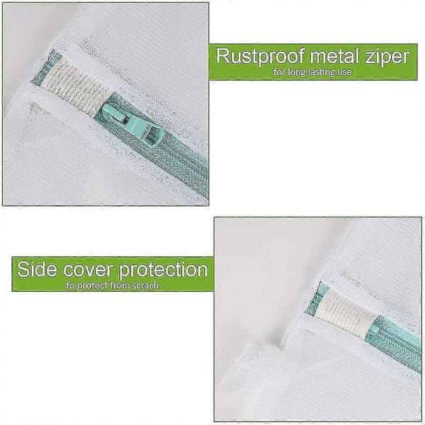 Laundry net, large, laundry bag, 80-60 cm, 2 pieces, laundry bags, reusable, laundry net, with zipper, large