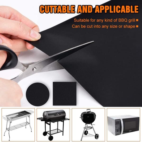 5 stk BBQ-matte BBQ Grillmatte Teflon Ovnmatte