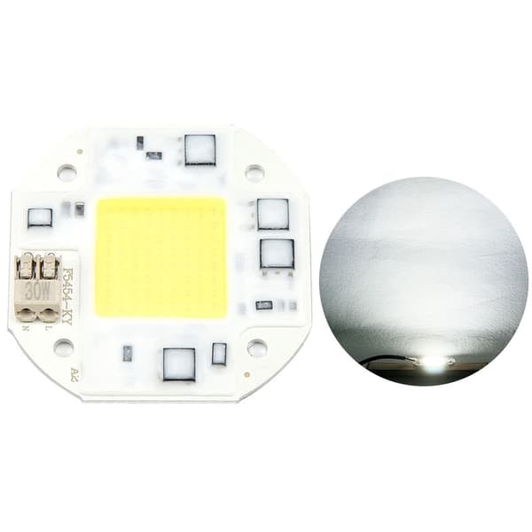 AC100-260V 30W Cold White High Power Chip Light Source with Built-in COB Bead Emitter