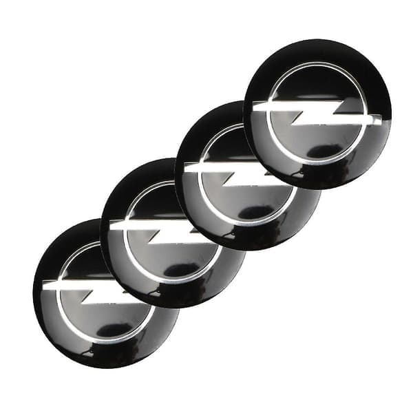 Black Opel Hubcaps 60mm 4 pcs