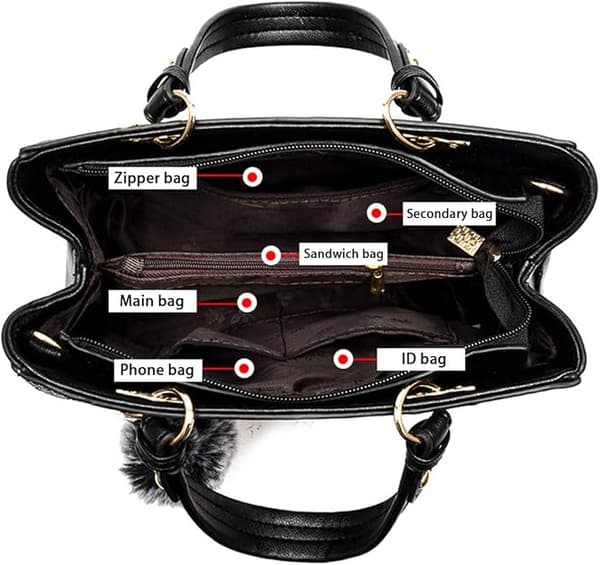 Dameveske Messenger Bag Elegant Dame Skulderveske Tote Bag For Kvinner