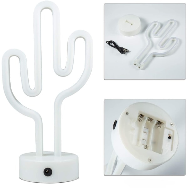 TG LED Kaktus Neonlys Skilte Neonskilte Lampe Blinkende Neonlys