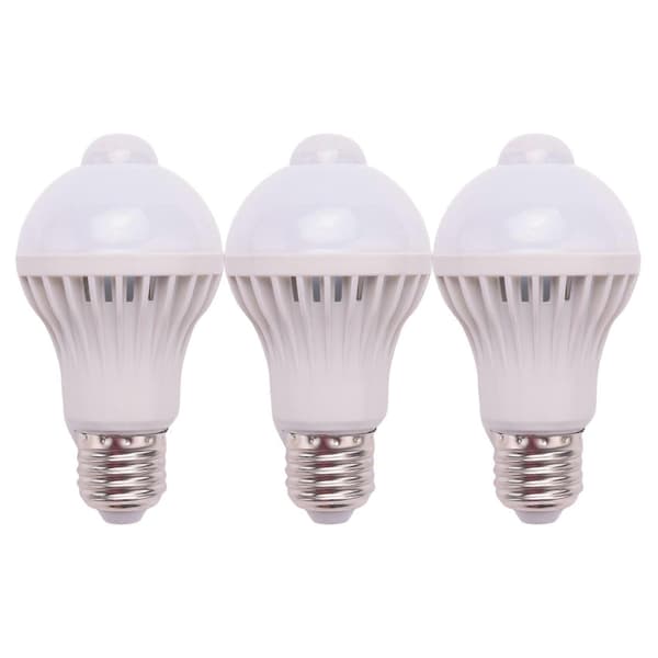 3X E27 LED-lampa med rörelsesensor, LED PIR Rörelsesensorlampa Globlampa, 5W