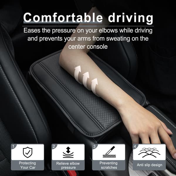 Car Center Console Pad, Universal Waterproof Armrest Cover, Car Accessories, Car Armrest Protector