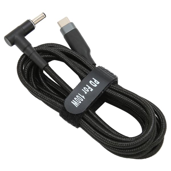 Hurtigopladning USB C til DC-stik - 100W strømkabel til bærbar computer - Bærbart og holdbart - 0,5 M længde