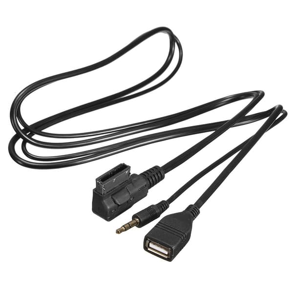 Musikk MDI AMI MMI-grensesnitt USB+lader AUX-kabel for A6L A8L Q7 A3 A4L A5 A1