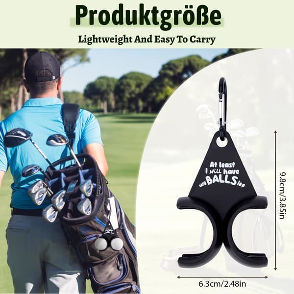 Golfboldholder, Sjov Golfboldopbevaring, Bærbar Golfboldstativ, Golfbagtilbehør