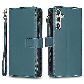 PU Leather Wallet Case with Stand for Samsung Galaxy A15 4G/5G (Green)