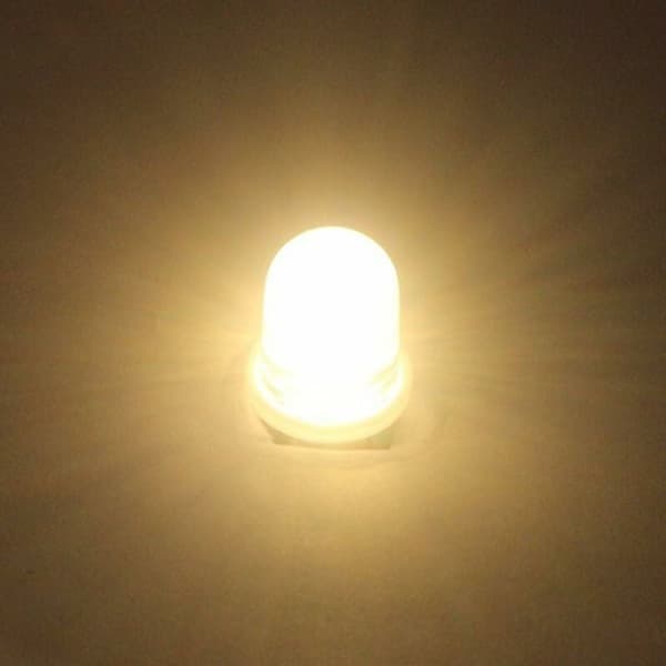 10 stk E10 12V LED-lampe varmhvit