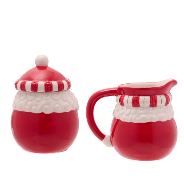 |NN| Santa Sukkerskål & Mælkekande Sæt One Size Rød One Size Red