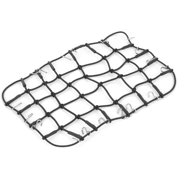 Elastisk bagagenet strækbart simuleringstilbehør til 1/8 1/10 RC Crawler Sort