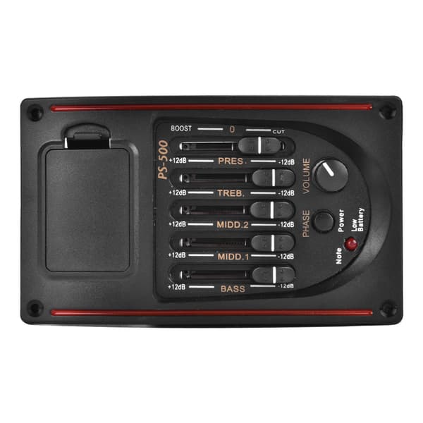 EQ PS 500 5-bånds Equalizer Digital Tuner Pickup Akustisk Gitar