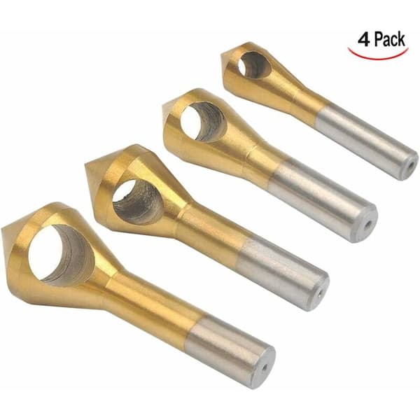 4-piece Deburring and Chamfering Cutter for Cutting Metal, Wood, and Plastic