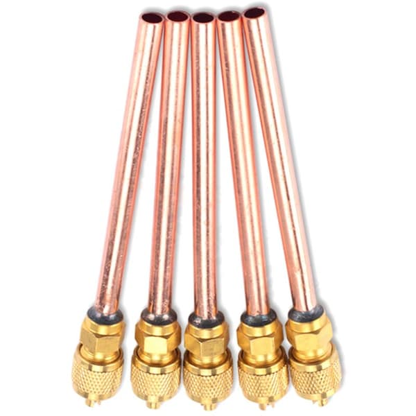 5 st 120 mm väggtjocklek 0,65 mm luftkonditionering kylskåp påfyllningsventil backventil underhållsventil